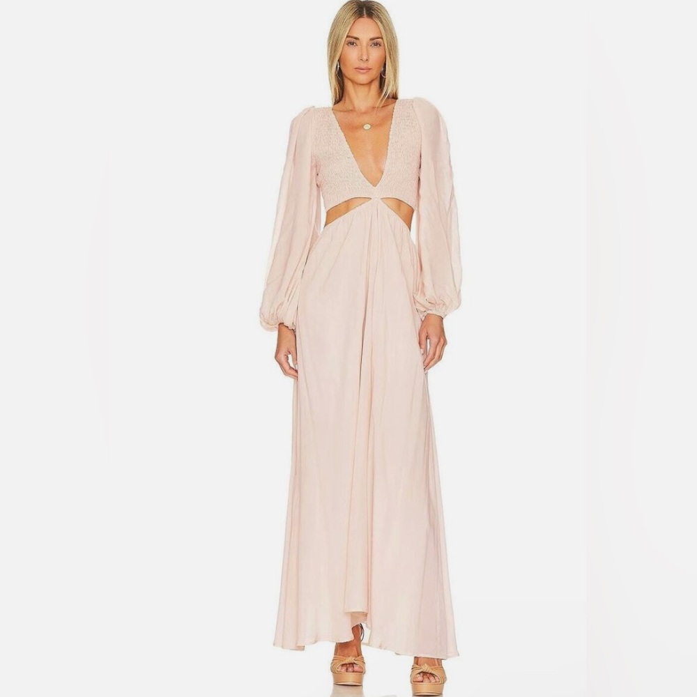 NWOT INDAH Maxi Julie Dress in Doe